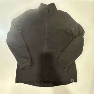 LL Bean Black Full-Zip Fleece Jacket Size Small